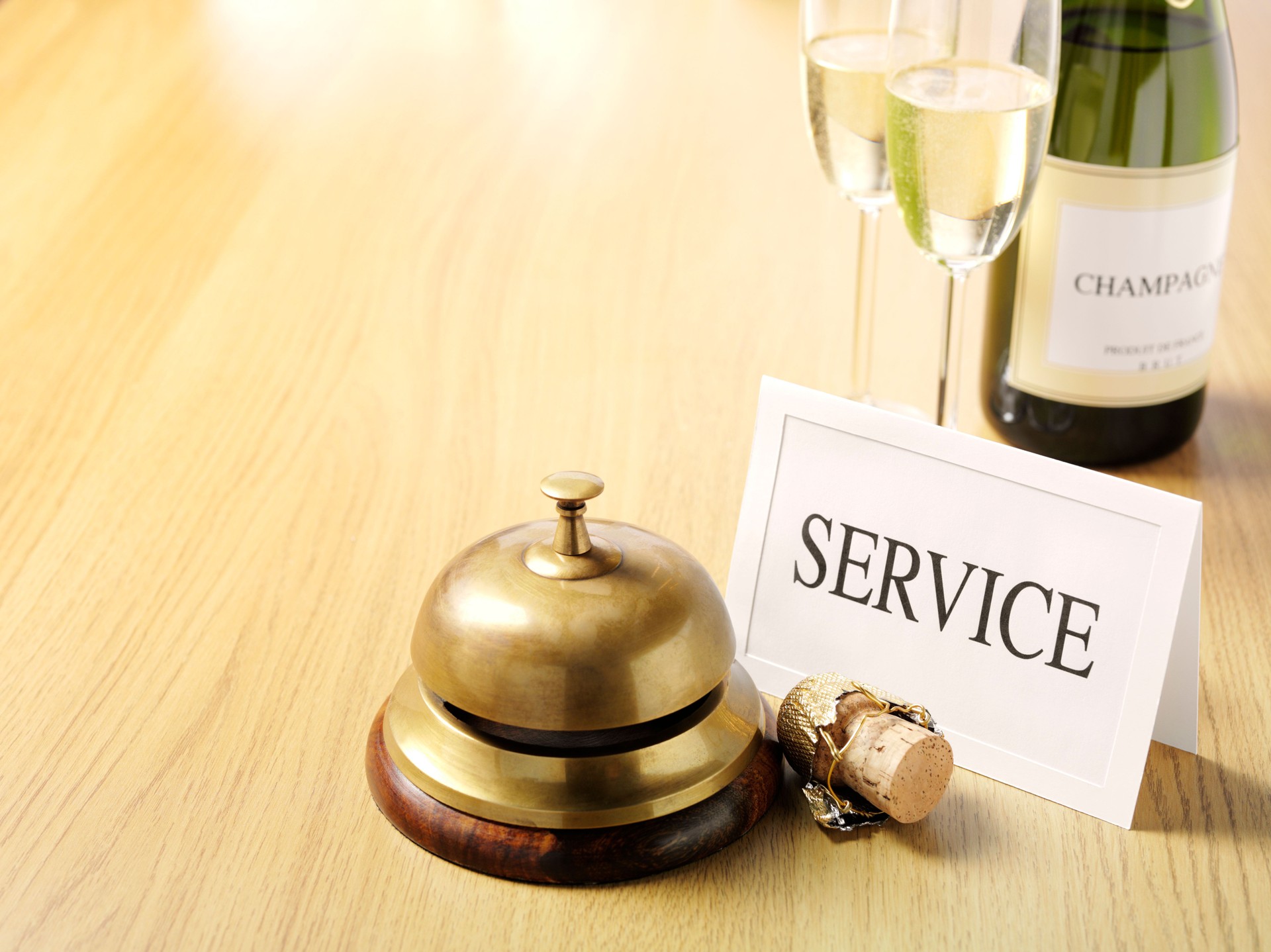 Champagne avec le Service de Concierge Chasseur